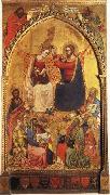 Jacopo Di Cione The Coronation of the Virgin wiht Prophets and Saints oil painting artist